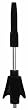 Hercules DS602B Deluxe Replacement Flute/Clarinet Stand Peg with Spring