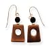 Jewelry : Sardelli - 14k Tiger's eye & Onyx Dangle Earrings