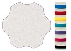 McCourt 74570PGG-LOW 60 Inch Flower Activity Table - Pebble Gray Top with Green Banding & Legs - Adjusts to 15-22 Inches