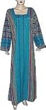 Embroidered Tunic Womens Dress Kaftan Robe Cotton Size M (kftn830)