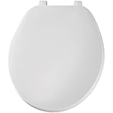 Plastic Round Toilet Seat with Cover Finish: Fawn Beige