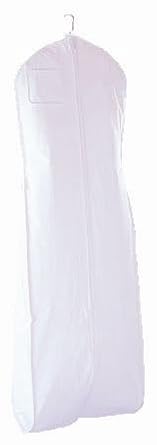 New White Breathable Wedding Bridal Dress Garment Bag (600GBB)