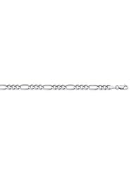 CleverEves 14K White Gold 120 4.75mm Lobster Clasp Figaro Chain