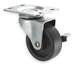 Industrial Grade 1UHR5 Swivel Caster, 4 In, 140 Lb, Polyolefin