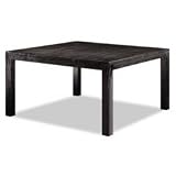 Madera Castle Table (Brown Black Wenge Finish) (30H x 55W x 55D) by Stacks and Stacks