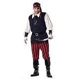 Plus Size Men (48-52) Cutthroat Pirate Costume - (Sword and Eyepatch not included)