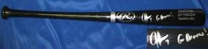 Jeff Francoeur Signed Black Rawlings Baseball Bat - Go Braves