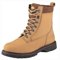 Nubuck Leather Work Boots, 9 1/2 Mens