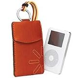 Case Logic UNP-3 Neoprene Universal Pocket for iPods, Flash Drives & Small Cameras, Size Large, Rust/Gold