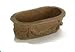 Dollhouse Miniature Oval Window Box in Aged Finish
