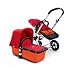 Bugaboo Cameleon Stroller - Orange Base - Red Canvas
