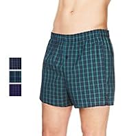 3 Pack Authentic Pure Cotton Assorted Boxers