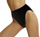 Barelythere Women's Solid  Microfiber Hi-Cut Panty, Black, 6/7