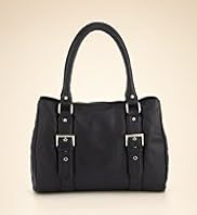 Leather Buckle Tote Bag