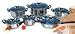 Gourmet Chef 12 Piece Stainless Steel Cookware Set with Bakelite Handles, Blue
