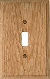 AMERICAN TACK & HDWE CO INC NH 4025D TYPE-DUPLEX WOOD WALL PLATE - OAK (PACK OF 6)
