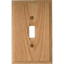 AMERICAN TACK and HDWE CO INC NH 4025D TYPE-DUPLEX WOOD WALL PLATE - OAK (PACK OF 6) by AmerTac