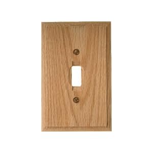 AMERICAN TACK and HDWE CO INC NH 4025T TYPE-TOGGLE WOOD WALL PLATE - OAK (PACK OF 6) by 
