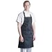 San Jamar 601MAJ Polyester Institutional Majesty Bib Apron, 34" Length x 28" Width, Black