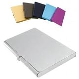 Business Name Case Card Holder Aluminum Assorted Colors