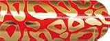 Blixz nails, fashion for fingers and toes. red gold leopard
