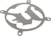 Revoltec Game - Fan grill - 80 mm - chrome