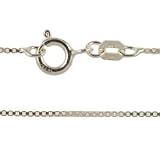 Sterling Silver - Chain Necklace With Clasp - Box Chain - 18 in : Pack of 1