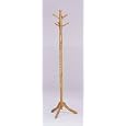 Twist Style Oak Finish Wood Swivel Coat Rack Stand / Hall Tree