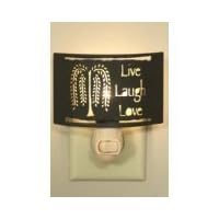 Live, Laugh, Love Night Light ~ Brown Willow Tree