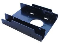 SANDBERG 6,35cm 2,5Z Hard Disk Mounting Kit fuer Desktop-Computer Zweimal 6,35cm 2,5Z Festplatten an einem 8,89cm 3,5Z Festplattenei