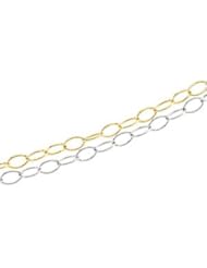 Trace Navette 2 Row Chain (Tt) 14K Gold Yellow Ch590 17 Inch