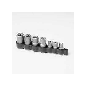 1/4 In & 3/8 In Dr External Torx Socket Set - 7-Pc