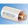 SANYO eneloop Akku- & Batterie-Konverter AA Mignon zu Babyzelle Typ C