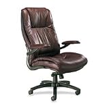 Ultimo 100 Series High-Back Swivel/Tilt Chair, Burgundy Leather