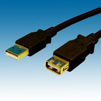 5M USB 2.0 Extension Cable - Gold Connectors