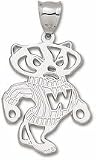 Wisconsin Badgers Giant 2 Sided &acute; Bucky Badger &acute; Pendant - Sterling Silver Jewelry - B0009R8AP6