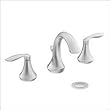 Moen T6420 Eva Two Handle Widespread Lavatory Faucet Trim with Drain Chrome
