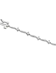 Cubic Zirconia Bracelet 14K White 02.75Mm 65164
