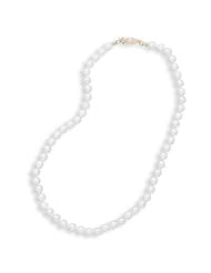 Akoya Pearl Necklace 6-6.5mm Grade A Cultured 14K Yellow Gold - Made in the USA