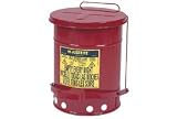 10 Gallon Justrite Oily Waste Can - Red