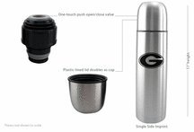 Georgia Bulldogs 3/4 Liter Steel Thermos