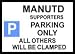 Manchester United Suporter Parking Sign