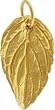 Autumn Leaf Charm in Gold Vermeil, #7649