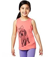Pure Cotton Dog Photographic Print Vest Top with Stay New™