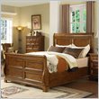 Riverside Furniture Delcastle Sleigh Bed in Antique Irish Pine Finish