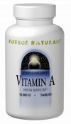 Source Naturals Vitamin A Palmitate 10,000IU, 250 Tablets