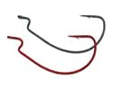 Worm X Wide Gap J Bend, Black Chrome 6pc 3/0