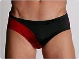 LASC Metallic Gladiator Swim Brief Red