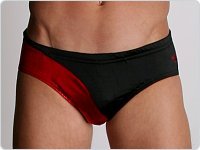 LASC Metallic Gladiator Swim Brief Red