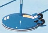 180 Lb. Weighted Base Blue, 1 Base & 1 Pole w/2 Slides
